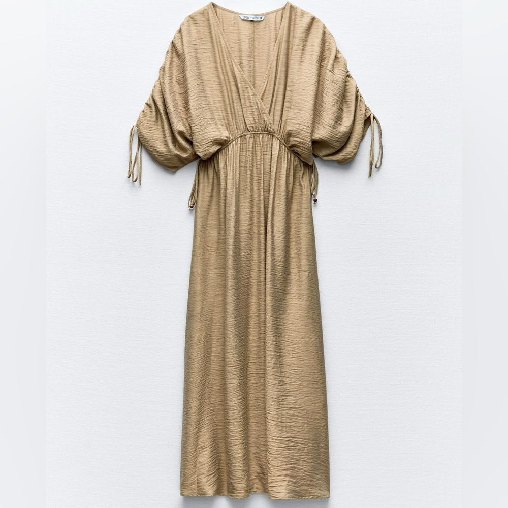 ZARA MIDI TUNIC DRESS
LIGHT KHAKI GREEN - Picture 9 of 13
